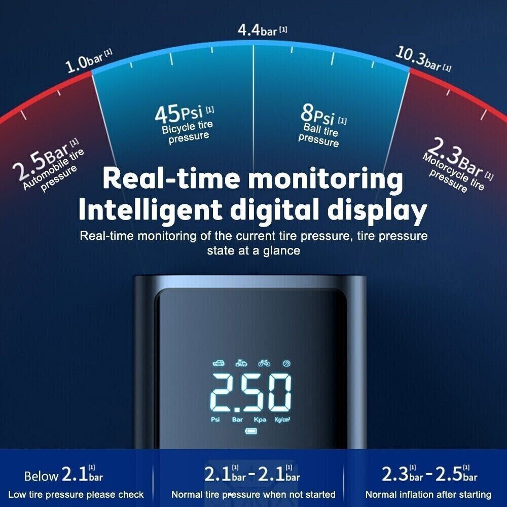 Smart Portable Tire Inflator — Fast Digital Air Pump